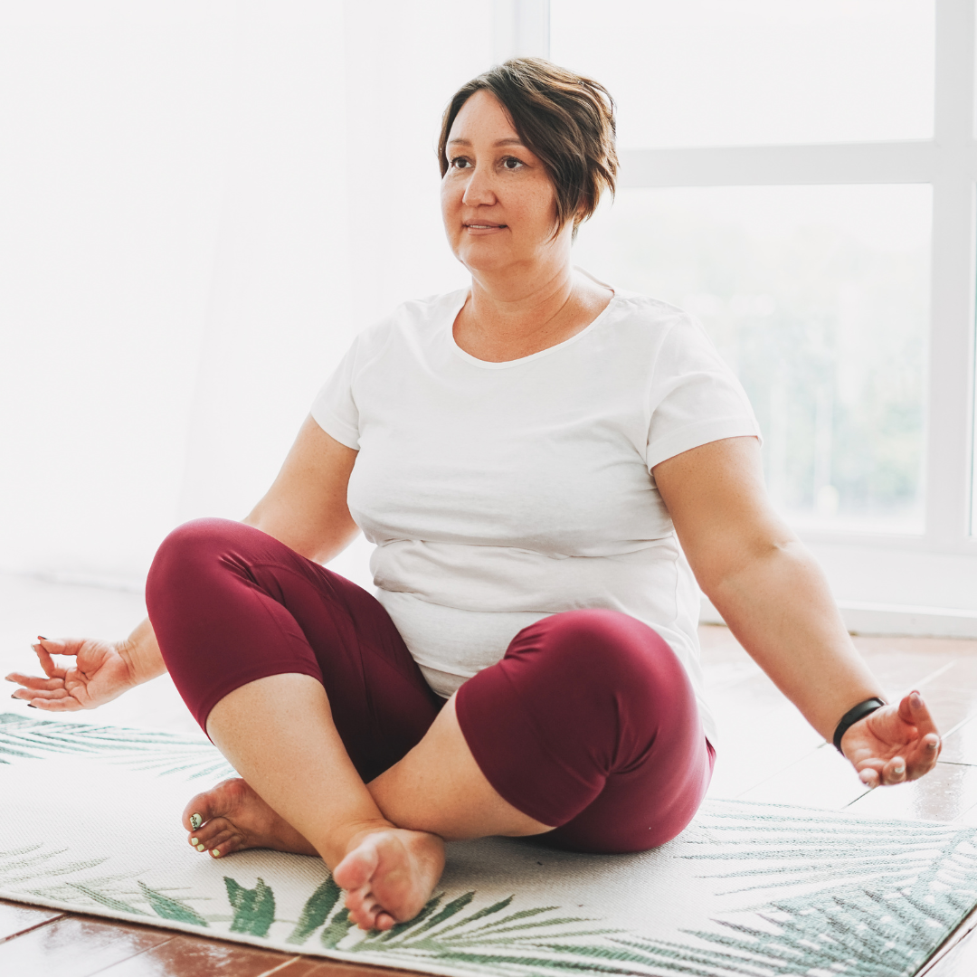 woman in yoga pose