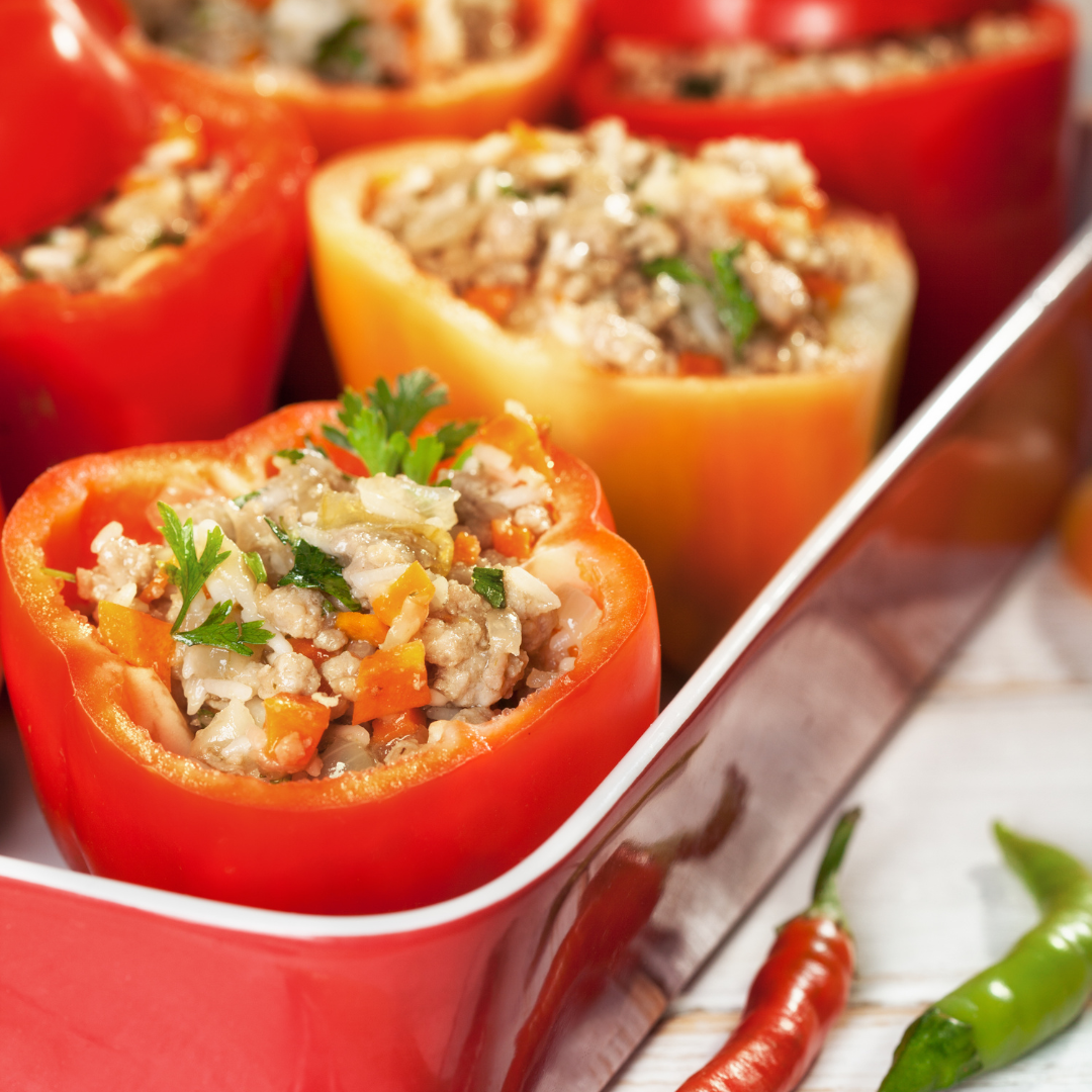 red stuffed peppers