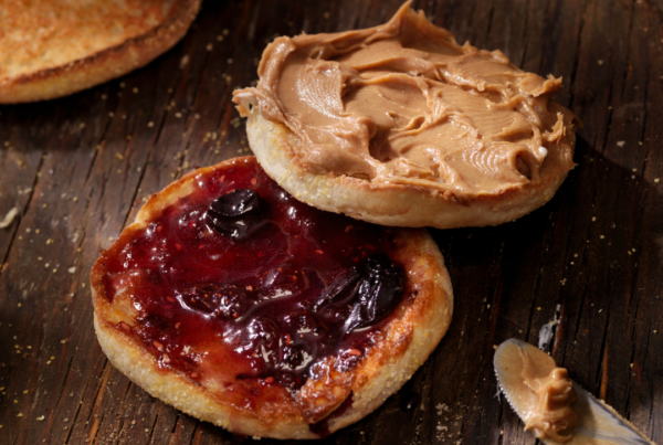 Peanut Butter & Chia Berry Jam English Muffin